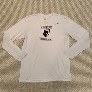 NIKE Dri-Fit Carnegie Mellon University Soccer Long-Sleeve T-Shirt - Medium